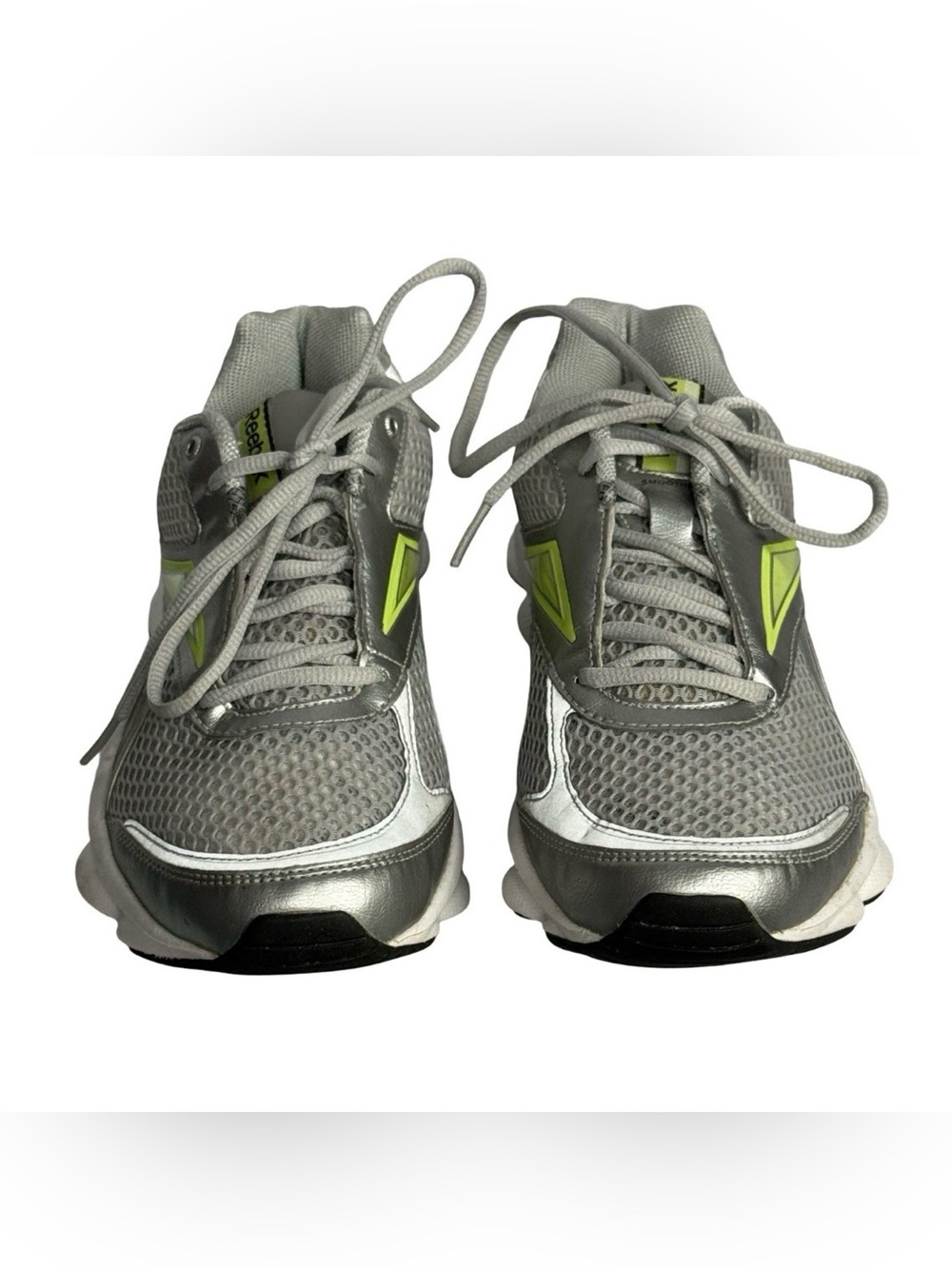 Reebok Runtone Women's Size 9 Running Shoes Silver Gray Toning Sneakers